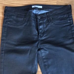 Rich and Skinny Black Coated Jeans sz 28